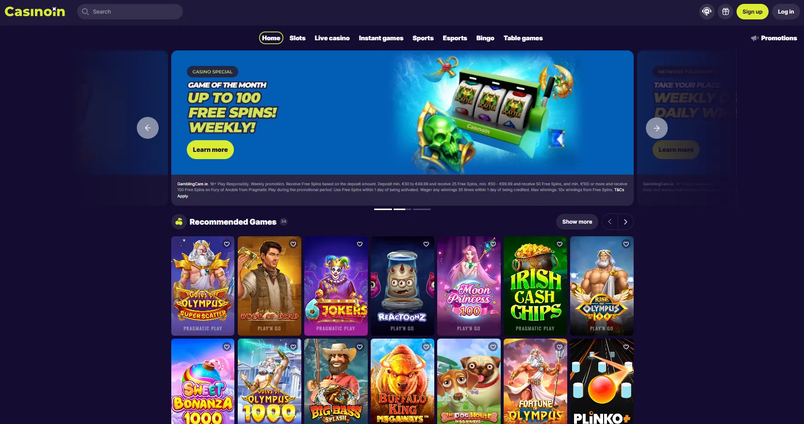 ccasino in Greece: γρήγορη πλοήγηση στην πλατφόρμα Casinoin επισκόπηση casino in Greece: γρήγορη πλοήγηση στην πλατφόρμα Casinoin
